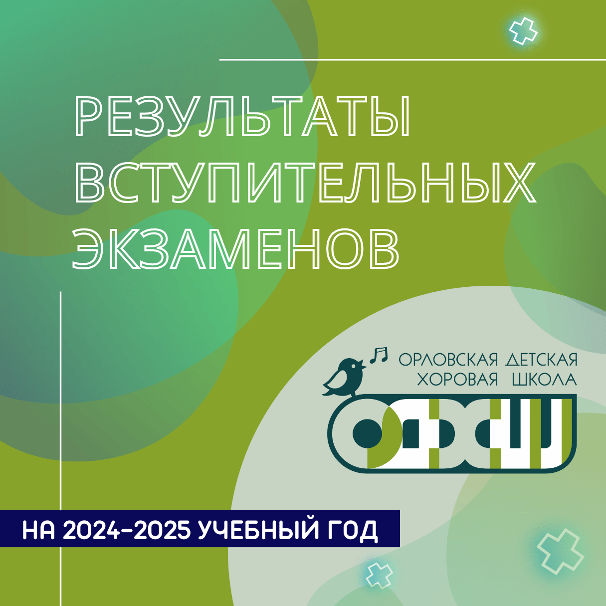 Результаты вступительных экзаменов
